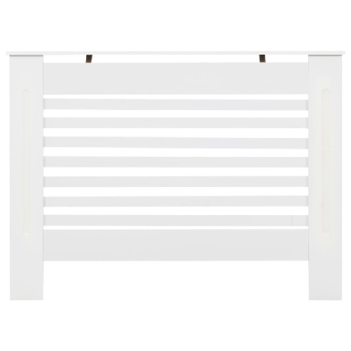 vidaXL Copertura per Radiatore Bianca 112x19x81,5 cm in MDF