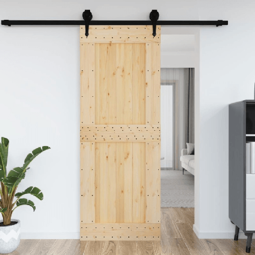 vidaXL Porta 85x210 cm in Legno Massello di Pino