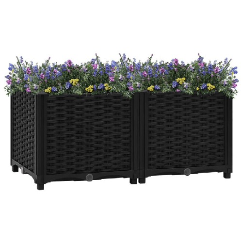 Fioriera Rialzata 80x40x38 cm in Polipropilene