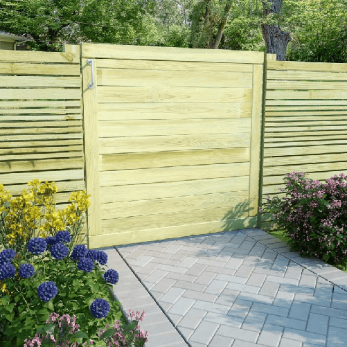 vidaXL Cancello da Giardino in Legno di Pino Impregnato 100x100 cm