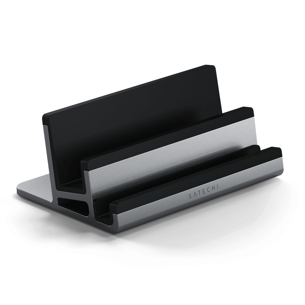 Satechi ST-ADVSM supporto per laptop Supporto per laptop e tablet Argento (Satechi Dual Vertical Laptop Stand) Satechi ST-ADVSM supporto per laptop Su