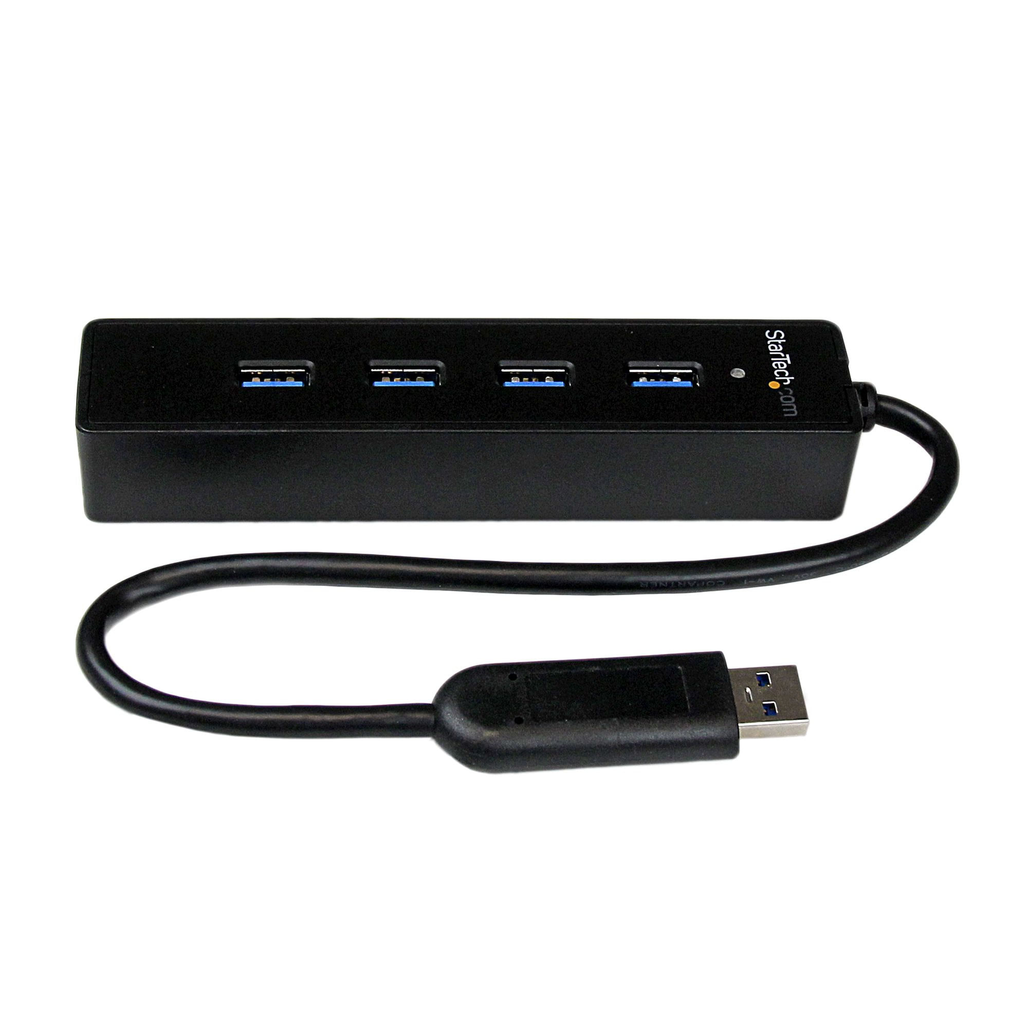 StarTech.com Hub portatile USB 3.0 SuperSpeed a 4 porte - Perno e concentratore per notebook o Ultrabook USB 3