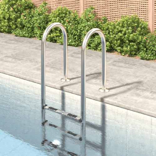 vidaXL Scala per Piscina 54x38x158 cm Acciaio Inox 304