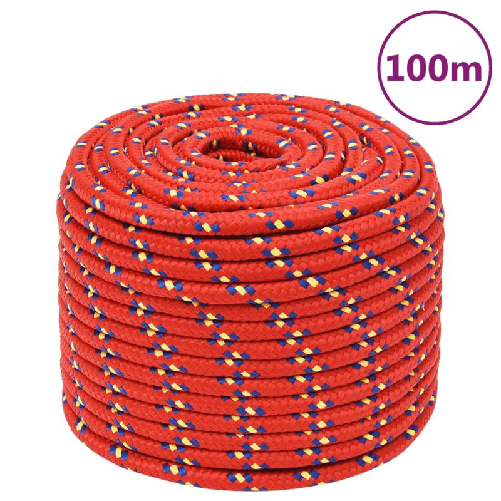 Corda Nautica Rossa 14 mm 100 m in Polipropilene