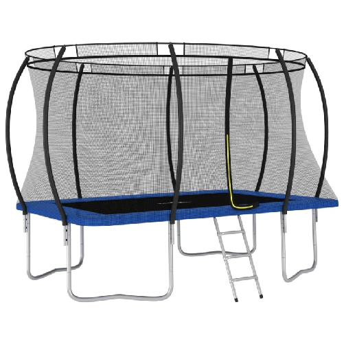 vidaXL Set Trampolino Rettangolare 335x244x90 cm 150 kg