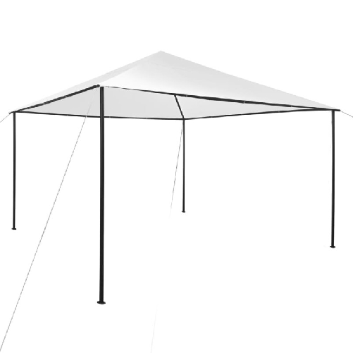 vidaXL Gazebo da Giardino 4x4x3 m Bianco 180 g/m²