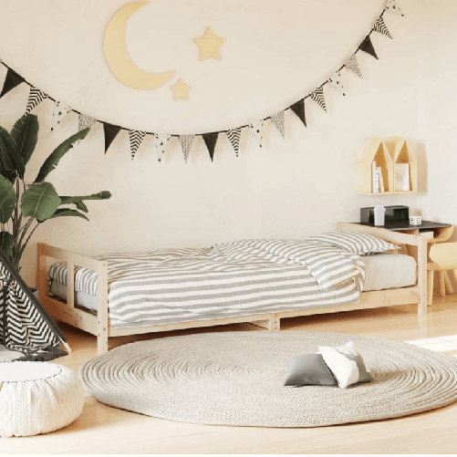 vidaXL Giroletto per Bambini 80x200 cm in Legno Massello di Pino