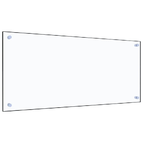 vidaXL Paraschizzi per Cucina Trasparente 90x40 cm in Vetro Temperato