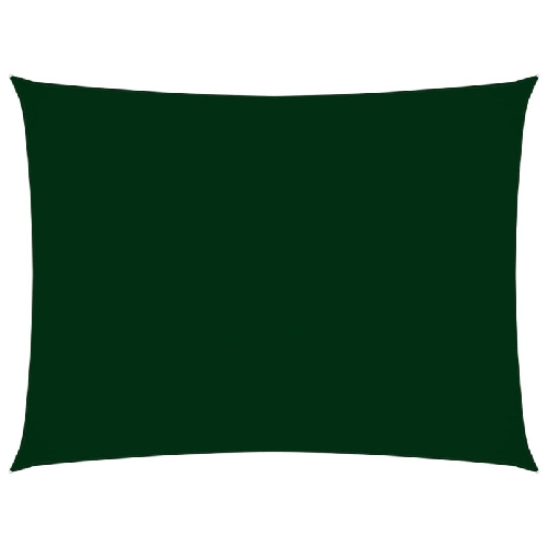 vidaXL Parasole a Vela Oxford Rettangolare 2x4,5 m Verde Scuro