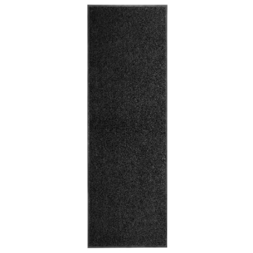 vidaXL Zerbino Lavabile Nero 60x180 cm