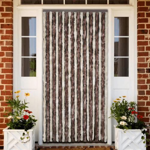 VidaXL Zanzariera Beige e Marrone Chiaro 56x200cm Ciniglia