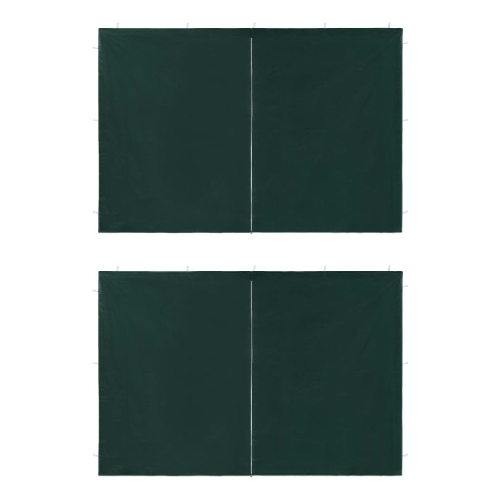 Parete per Tendostruttura in PE 2 pz con Zip Verde