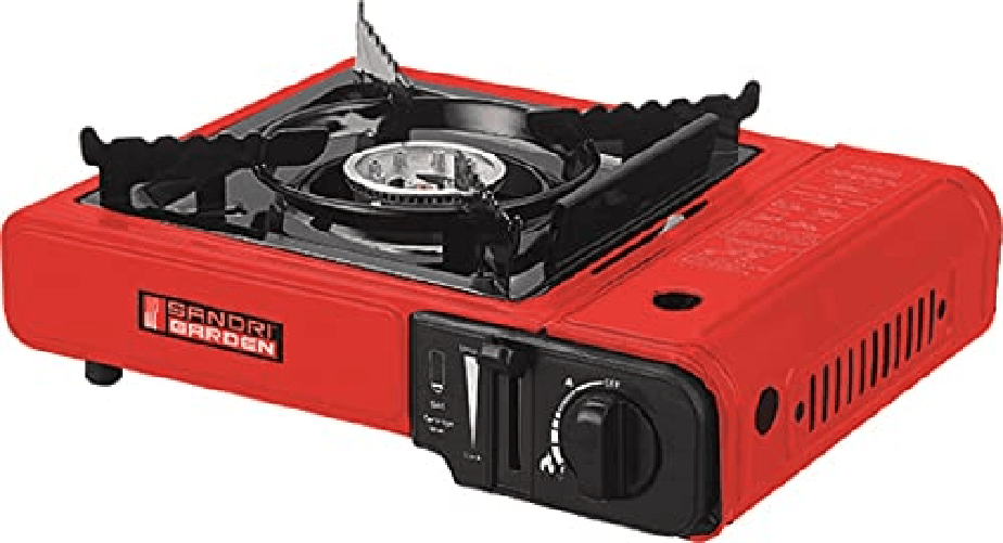 Sandrigarden Fornello a Gas Florida Portatile 2 Fuochi 2x1.2kw