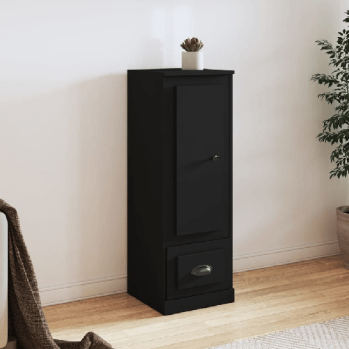 vidaXL Credenza Nera 36x35,5x103,5 cm in Legno Multistrato