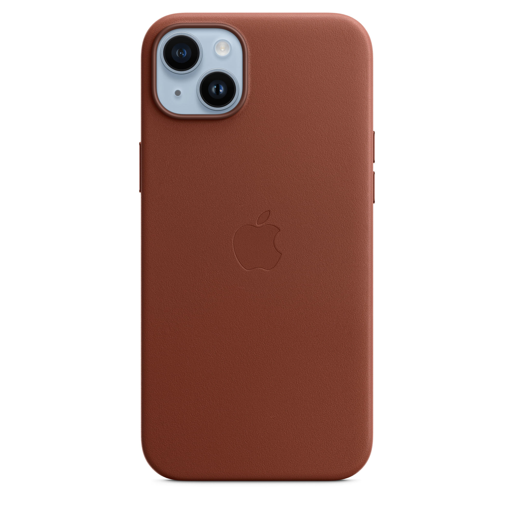 APPLE - COQUE DE PROTECTION POUR TÉLÉPHONE PORTABLE - AVEC MAGSAFE - CUIR - TERRE D'OMBRE - POUR IPHONE 14 PLUS Apple Custodia iPhone 14 Plus in Pelle