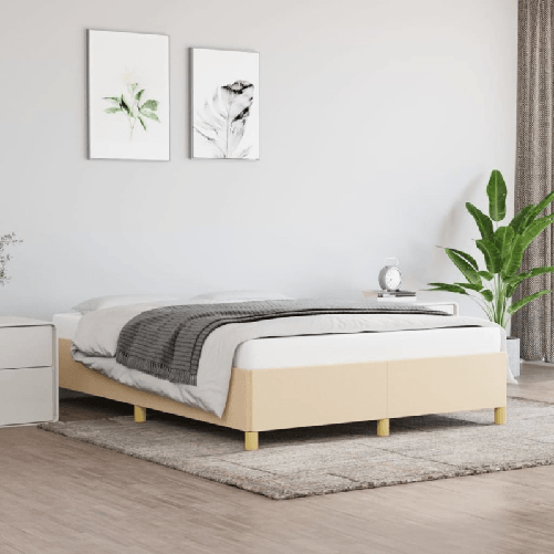 vidaXL Giroletto Crema 140x190 cm in Tessuto