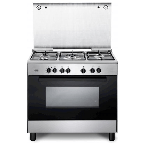 DELONGHI De’Longhi FMX 96 ED cucina Gas Nero, Stainless steel A