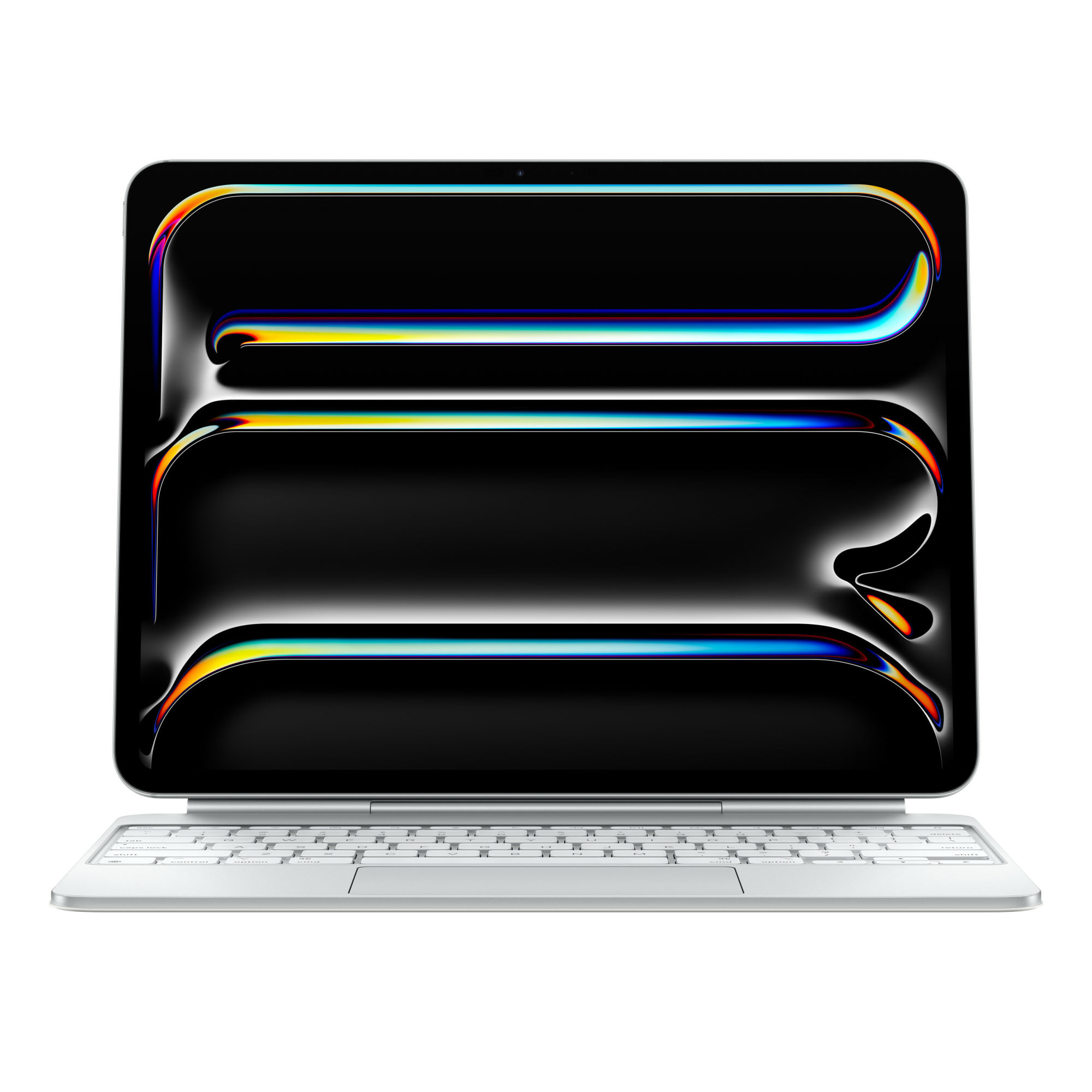 Apple Magic Keyboard per iPad Pro 13 [M4] - Tedesco - Bianco (MAGIC KEYBOARD W - GERMAN - FOR IPAD PRO 13 [M4]) - Versio Apple Magic Keyboard per iPad