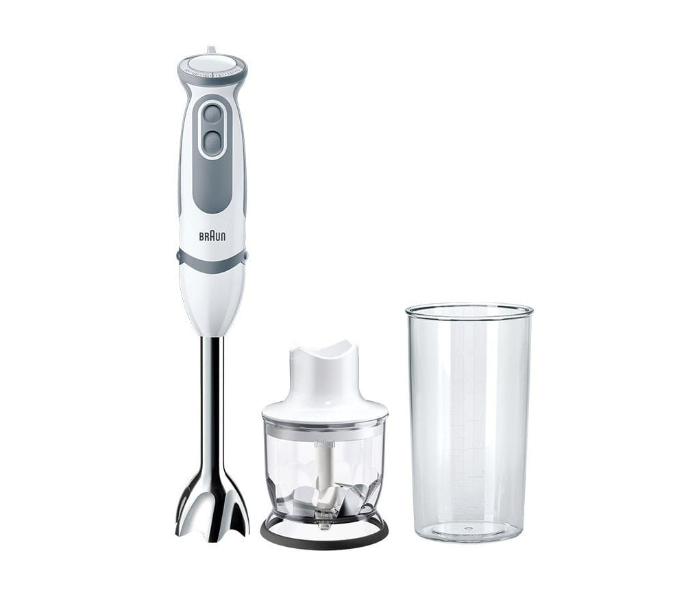 Braun MultiQuick 9 MultiQuick 5 Vario MQ 5220 WH 0,6 L Frullatore ad immersione 1000 W Grigio, Acciaio inossidabile