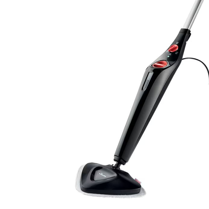 Vileda Leistung 1550W Farbe schwarz Fassungsvermgen Wassertank 0.4l Lieferumfang Teppichgleiter Adapter Vileda Steam Plus Pulitore a vapore portati