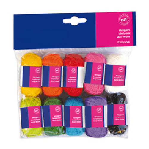 CWR Matassa 100% acrilico - lungh. 36 mt - colori assortiti - CWR - set 10 pezzi