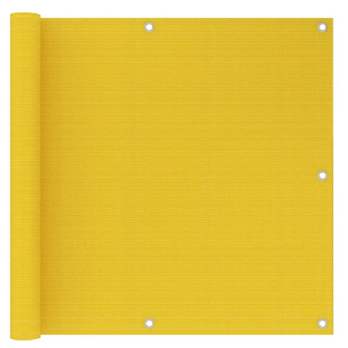 vidaXL Schermo Frangivista per Balcone Giallo 90x300 cm in HDPE