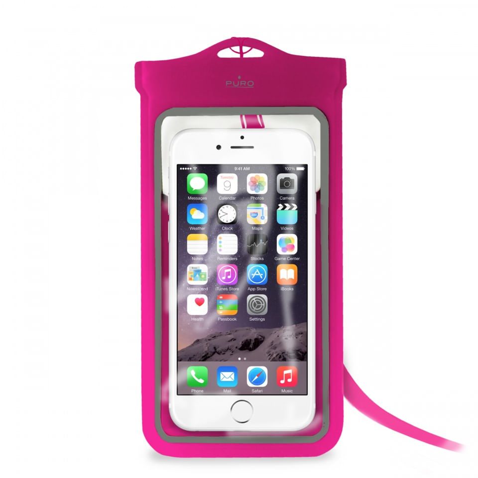PURO WaterProof Ultra Slim custodia per cellulare 12,9 cm (5.1") Custodia a sacchetto Rosa