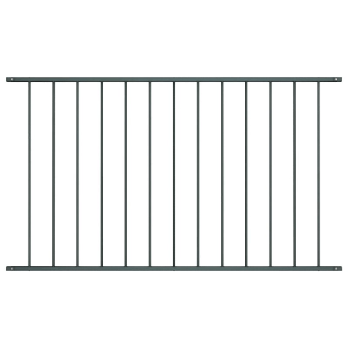 vidaXL Pannello di Recinzione Acciaio Verniciato 1,7x1,25 m Antracite