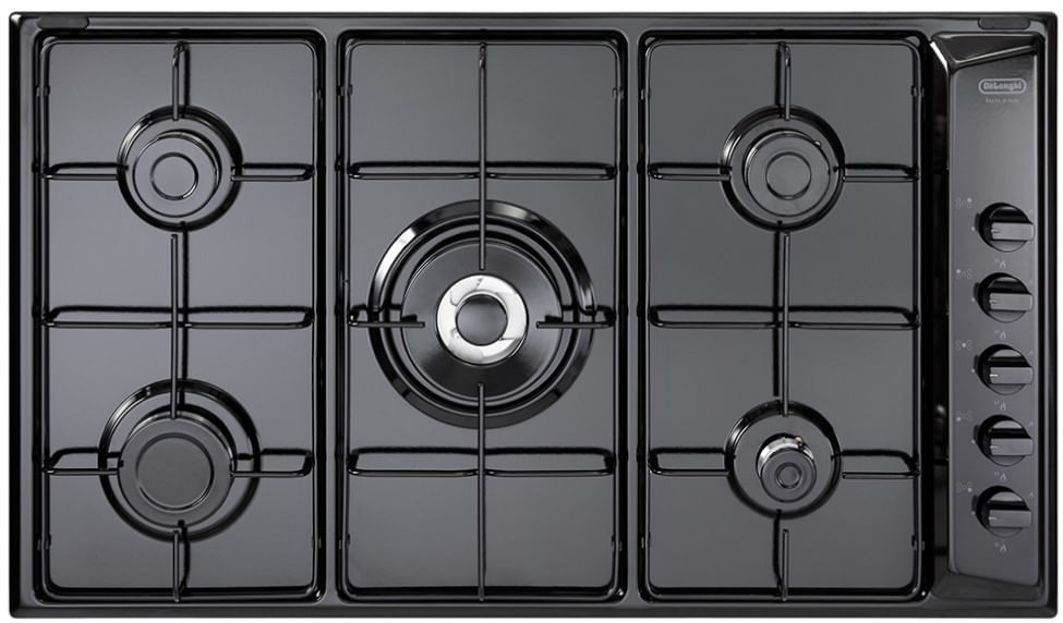 Delonghi De’Longhi NL 59 DD piano cottura Nero Da incasso 90 cm Gas 5 Fornello(i) De’Longhi NL 59 DD piano cottura Nero Da incasso 90 cm Gas 5 Fornell