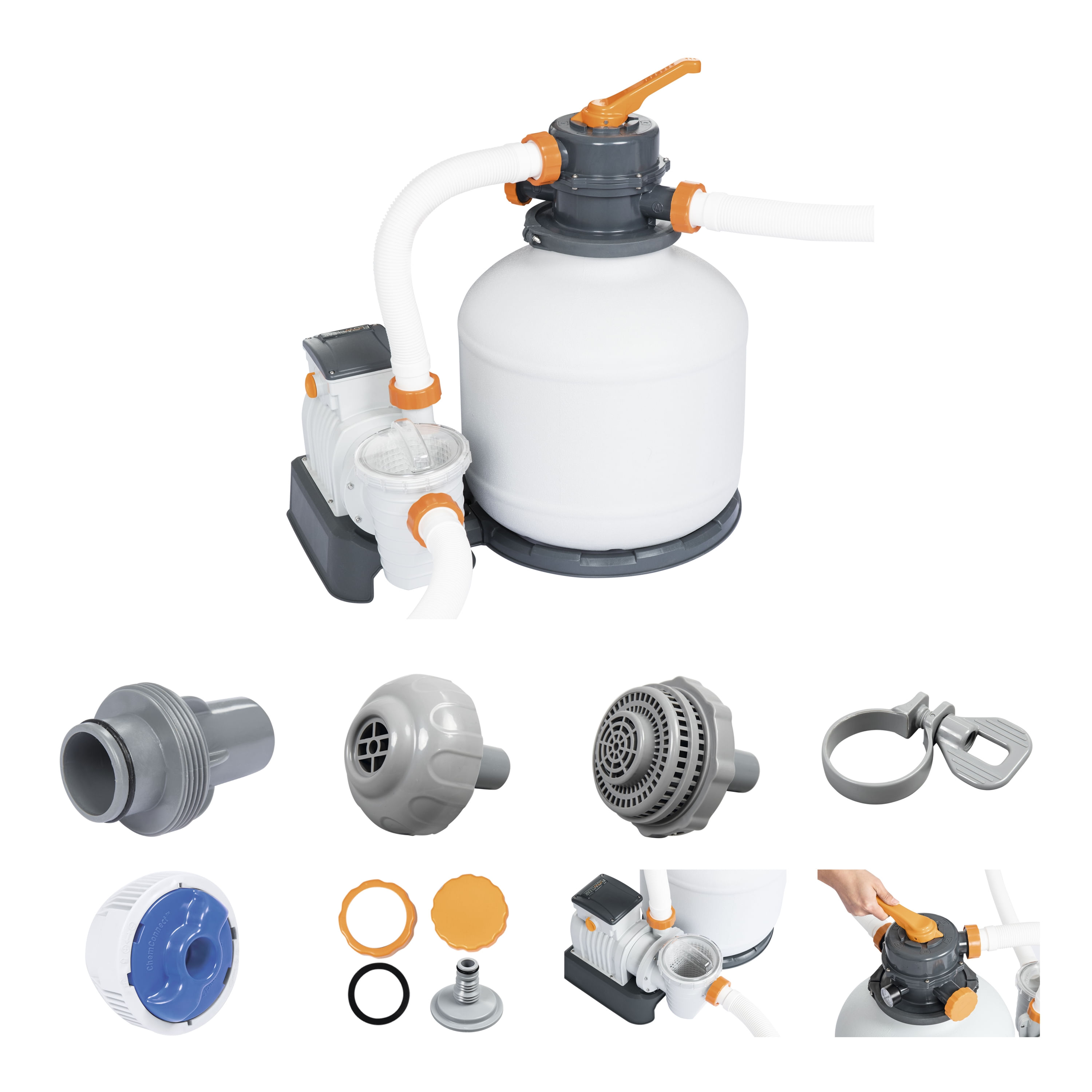 Bestway Filtro A Sabbia Flowclear Filtraggio Da 8.327 L-h Bestway 58499 accessorio per piscina Set di filtro per sabbia