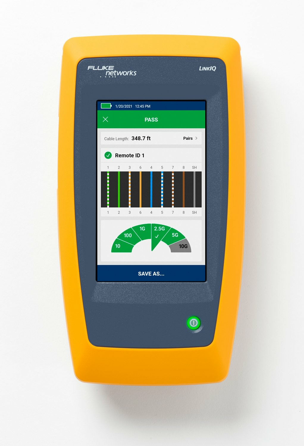 Fluke Networks Fluke LIQ-100 tester per cavo di rete Tester per cavi a doppino intrecciato (LIQ-100 - LinkIQ, Built Fluke LIQ-100 tester per cavo di r