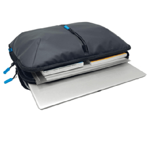 City Time Borsa sleeve Orione 3 scomparti tessuto tecnico nero Kosmo City Time