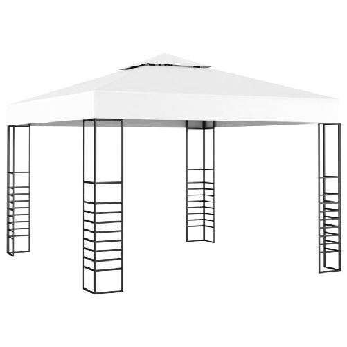 Gazebo da Giardino 3x3 m Bianco