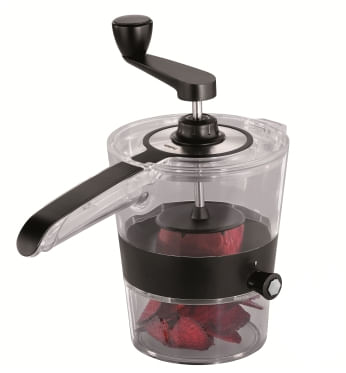 GEFU Spiralfix affettatrice Manuale Nero, Trasparente Acciaio inossidabile