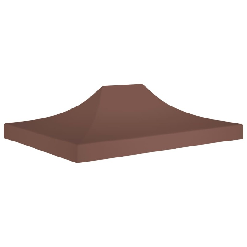 vidaXL Tetto per Tendone per Feste 4x3 m Marrone 270 g/m²