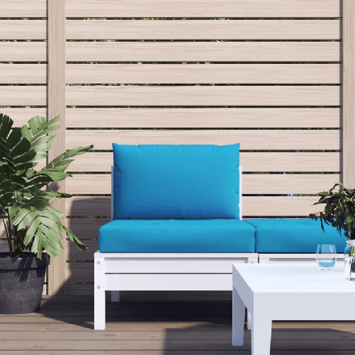 VidaXL Cuscini per Pallet 2 pz Azzurro in Tessuto Oxford