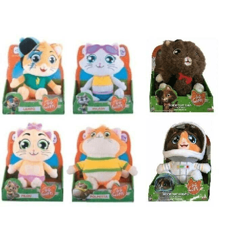44 GATTI PELUCHE 20CM C/SUONI VENDITA UNITARIA SOGGETTO A SCELTA LINGUA ITALIANA