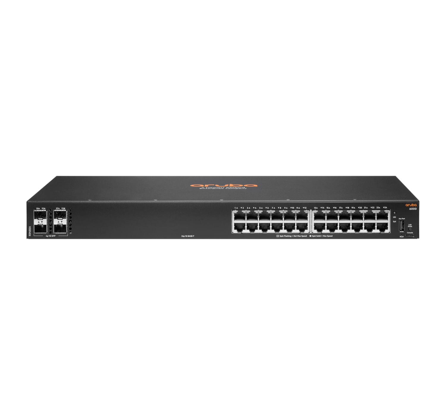 HPE Aruba Networking 6000 24G 4SFP Gestito L3 Gigabit Ethernet (10/100/1000) 1U