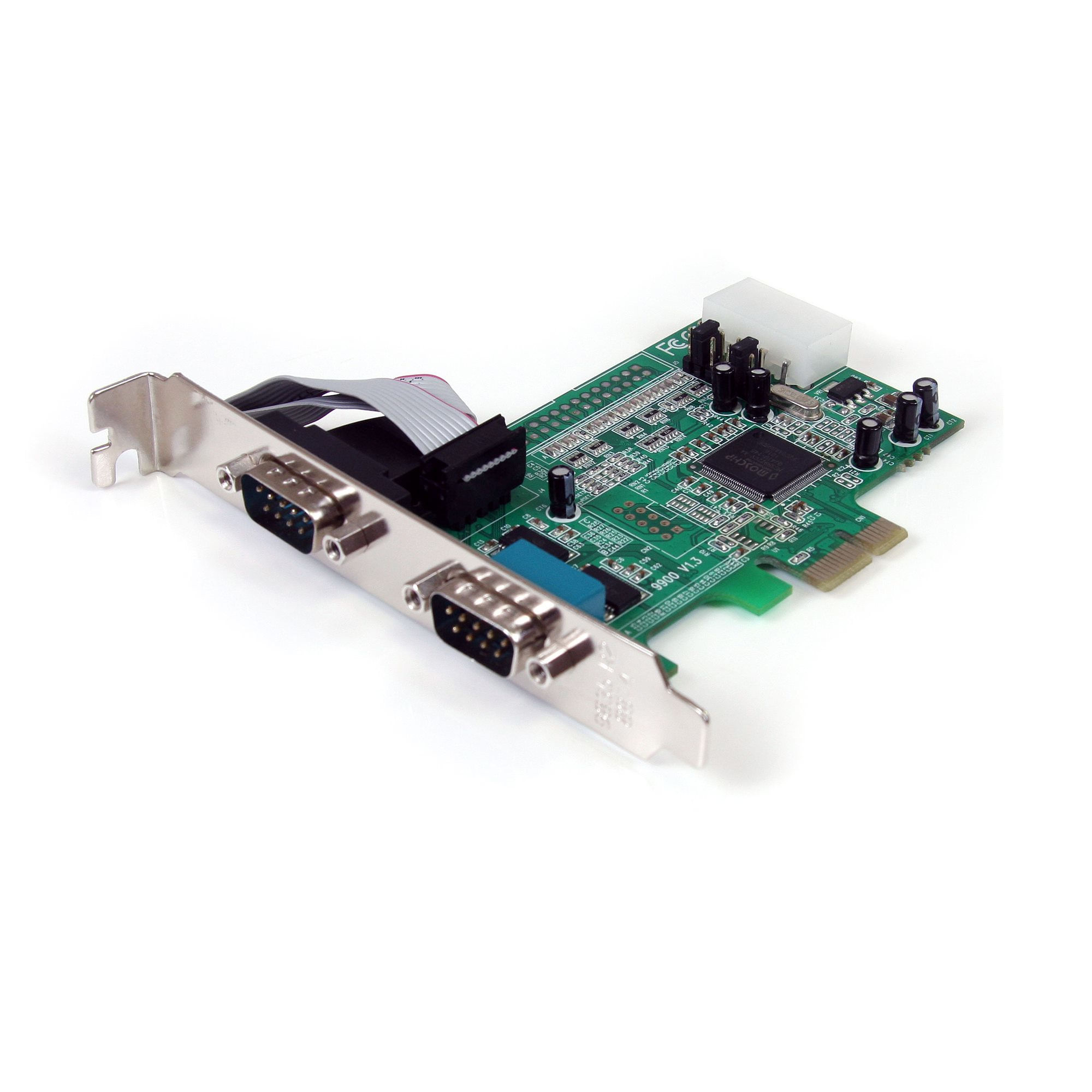 StarTech.com Scheda Seriale PCI Express con 2 Porte - Controller PCIe RS232 - 16550 UART - Scheda Seriale di Espansione DB9 a Profilo Basso - Compatib