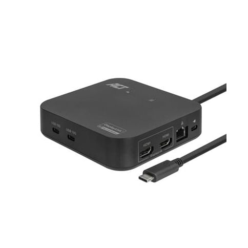 ACT AC7150 replicatore di porte e docking station per laptop Cablato USB 3.2 Gen 2 (3.1 Gen 2) Type-C Nero