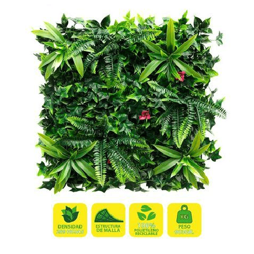 Giardino Verticale Sungarden 50x50cm Serie Verdeval - Decorazione Artificiale