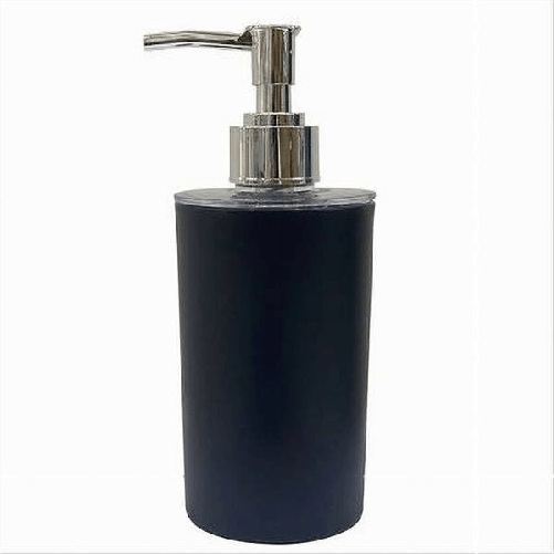 Dispenser Porta Sapone Liquido Colore Nero Accessorio Per Arredo Da Bagno 79193 -