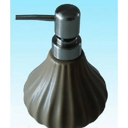 Dispenser Porta Sapone Liquido Portasapone Rigato Arredo Bagno Elegante 52414a -