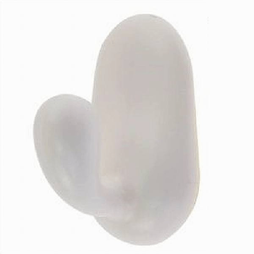 Set 2 Ganci Appendini Parete Adesivi Casa Cucina Bagno Attaccapanni Bianco 87016 -