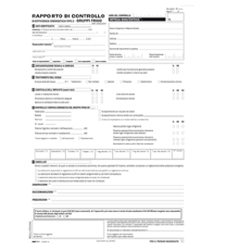 EDIPRO 25 RAPPORTI CONTROLLO EFFICIENZA ENERG.T2 gruppi frigo 31x21cm snap3c E9092T2
