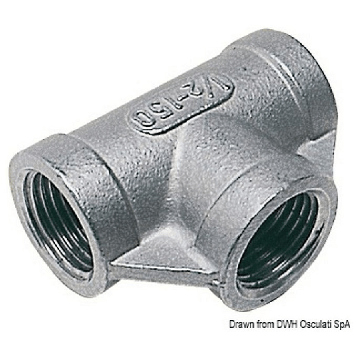 Raccordo T inox femmina-femmina-femmina 1'' 1-4 17.318.05