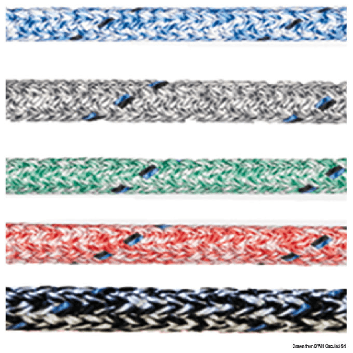 Cima Marlow Doublebraid Marble Color Nero 8mm Marlow