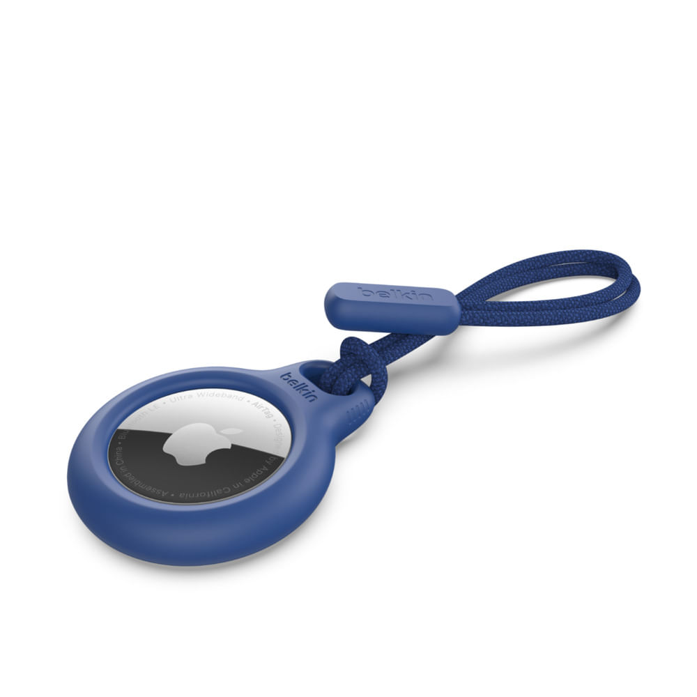 Belkin Secure Holder Airtag con Laccio - Blu (SECURE HOLDER WITH STRAP - BLUE) Belkin SECURE HOLDER AIRTAG CON LACCIO - BLU