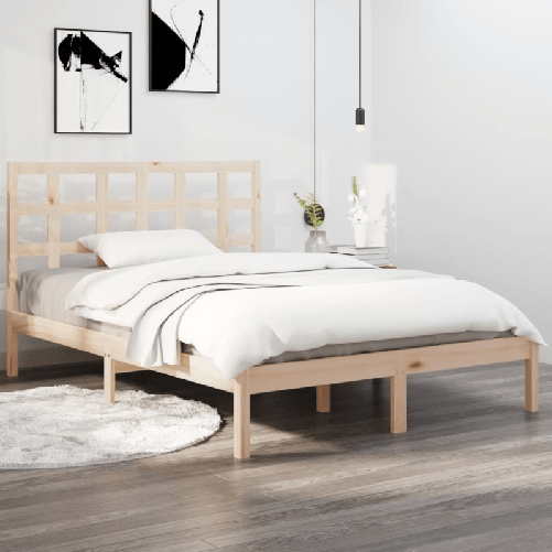 VidaXL Giroletto in Legno Massello 120x190 cm 4FT Small Double