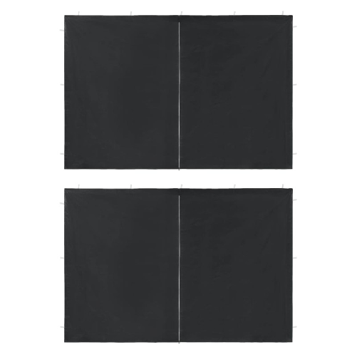 Parete per Tendostruttura in PE 2 pz con Cerniera Antracite